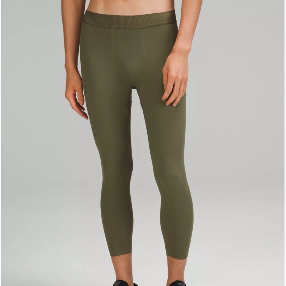 Lululemon License to Train Pant 21” Large Olive Green